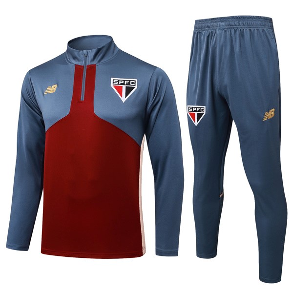 Sudadera De Training Sao Paulo 2025/26 Rojo Gris